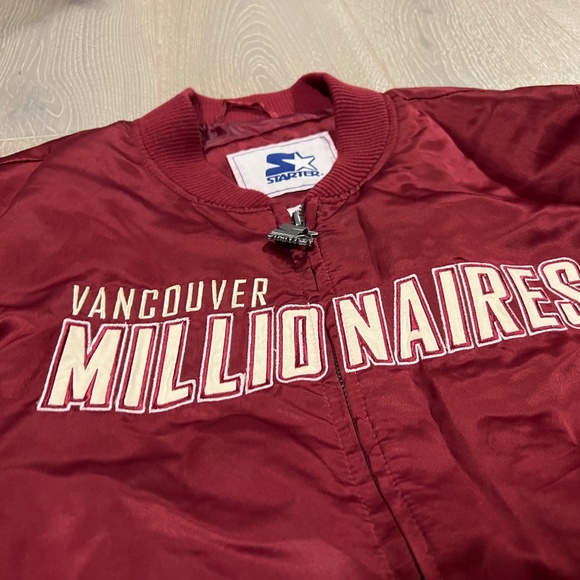 Vancouver Millionaires STARTER jacket -YOUTH XL fits like women's medium - Picture 2 of 8